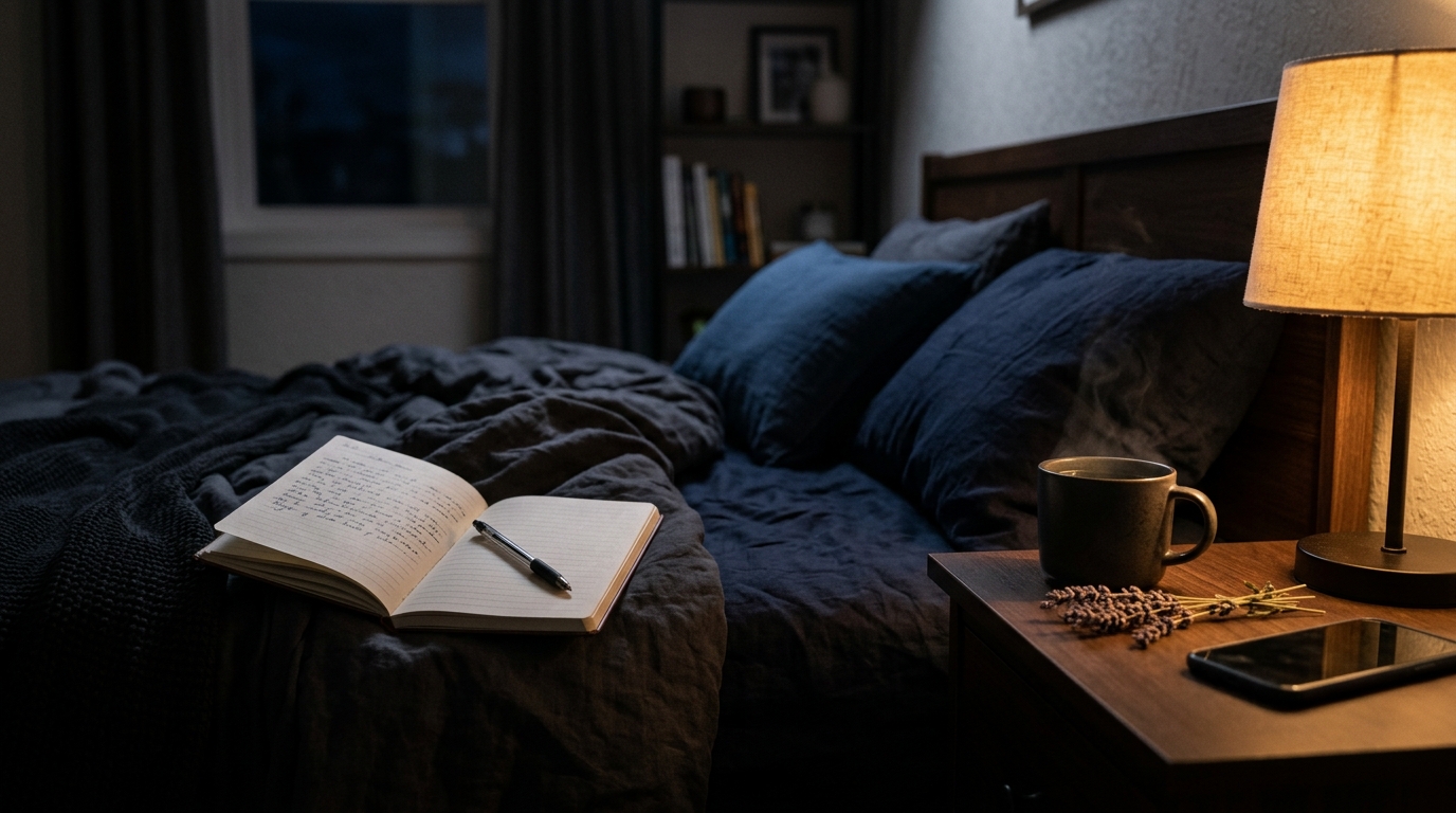 Quieting the Bedtime Brain Chatter: The 3-Step Nighttime Wind-Down Ritual for Restless Overthinkers